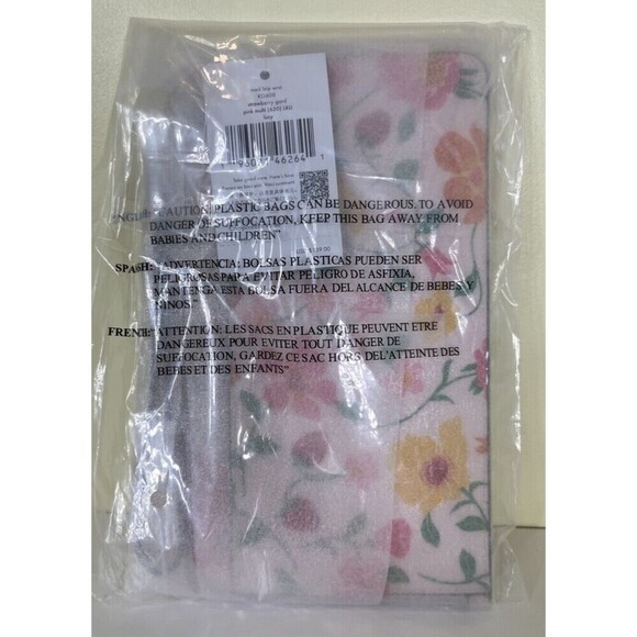 Kate Spade Strawberry Garden Medium L-Zip Wristlet MSRP $139 NWT - Picture 3 of 13